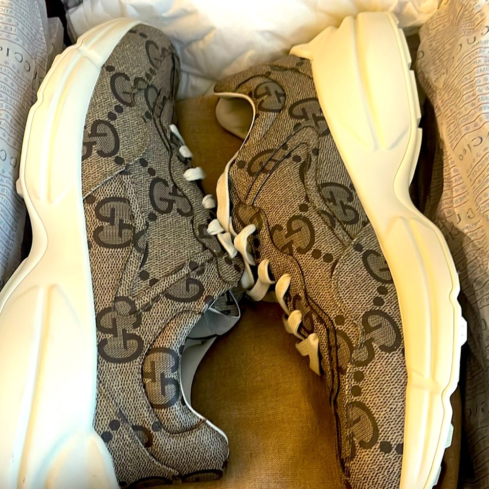 Gucci jogger style sneaker size 11.5 men but fits like a size 12.